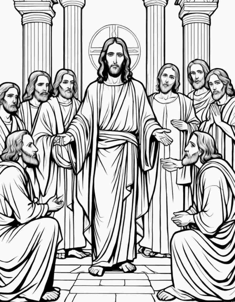 Birth of Jesus 1 | April 8, 2025 Birth of Jesus 1 | 70+🕊️Jesus Coloring Pages PDF - Jesus Printable PDF