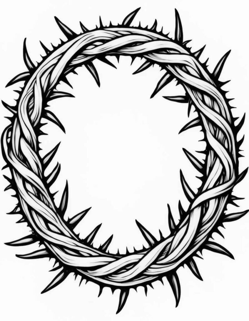 Crown of thorns | April 16, 2025 Crown of thorns | 40+ 🕊️ Good Friday Coloring Pages - Free Printable PDF