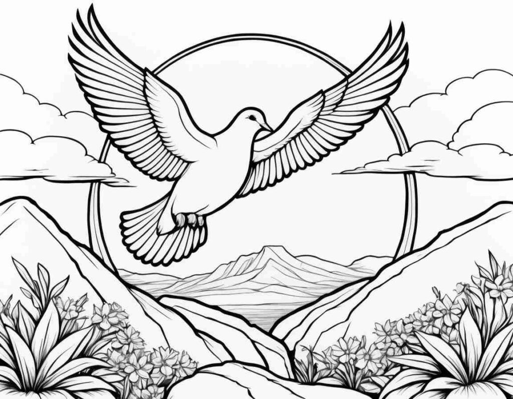 Dove in the Morning Easter Sunday | April 20, 2025 Dove in the Morning Easter Sunday | 40+ 🌅 Easter Sunday Coloring Pages - Free Easter Printable PDF