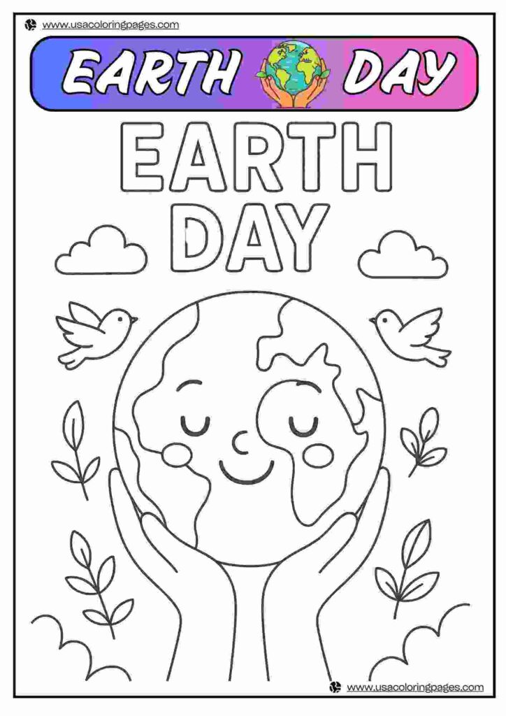 Earth Day 22 April Earth Day Linearts | April 21, 2025 Earth Day 22 April Earth Day Linearts | 30+π Earth Day Coloring Pages β Earth Day Lineart Printable PDF