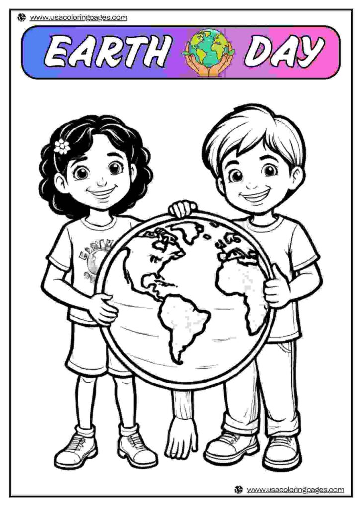 Hold Earth Save Earth Earth Day Linearts | April 21, 2025 Hold Earth Save Earth Earth Day Linearts | 30+π Earth Day Coloring Pages β Earth Day Lineart Printable PDF