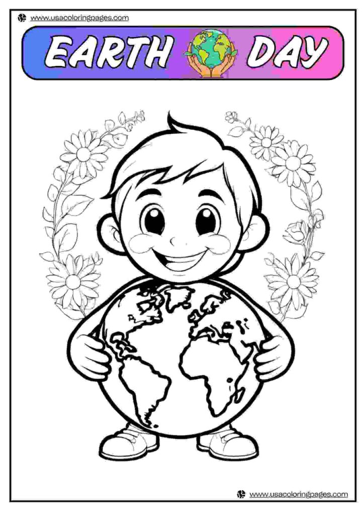 Its My Earth Earth Day Linearts | April 21, 2025 Its My Earth Earth Day Linearts | 30+π Earth Day Coloring Pages β Earth Day Lineart Printable PDF