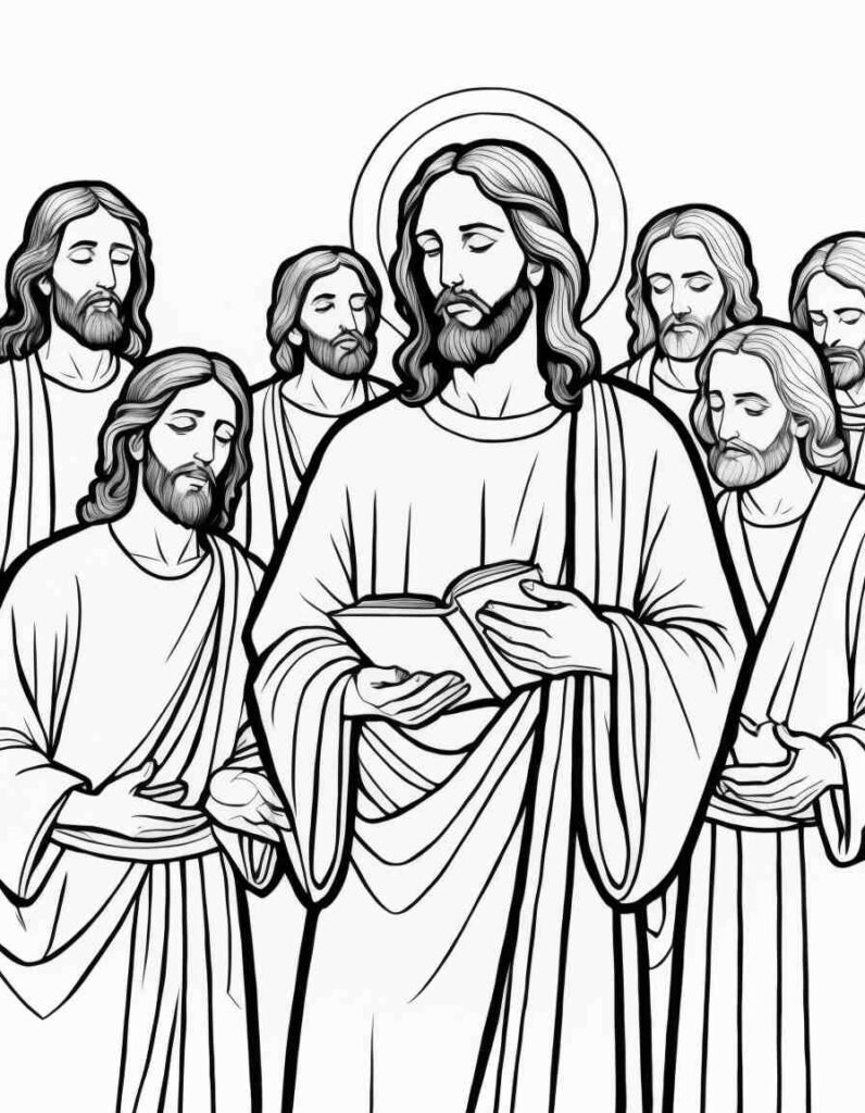 Jesus Ascending to Heaven 2 | April 8, 2025 Jesus Ascending to Heaven 2 | 70+🕊️Jesus Coloring Pages PDF - Jesus Printable PDF