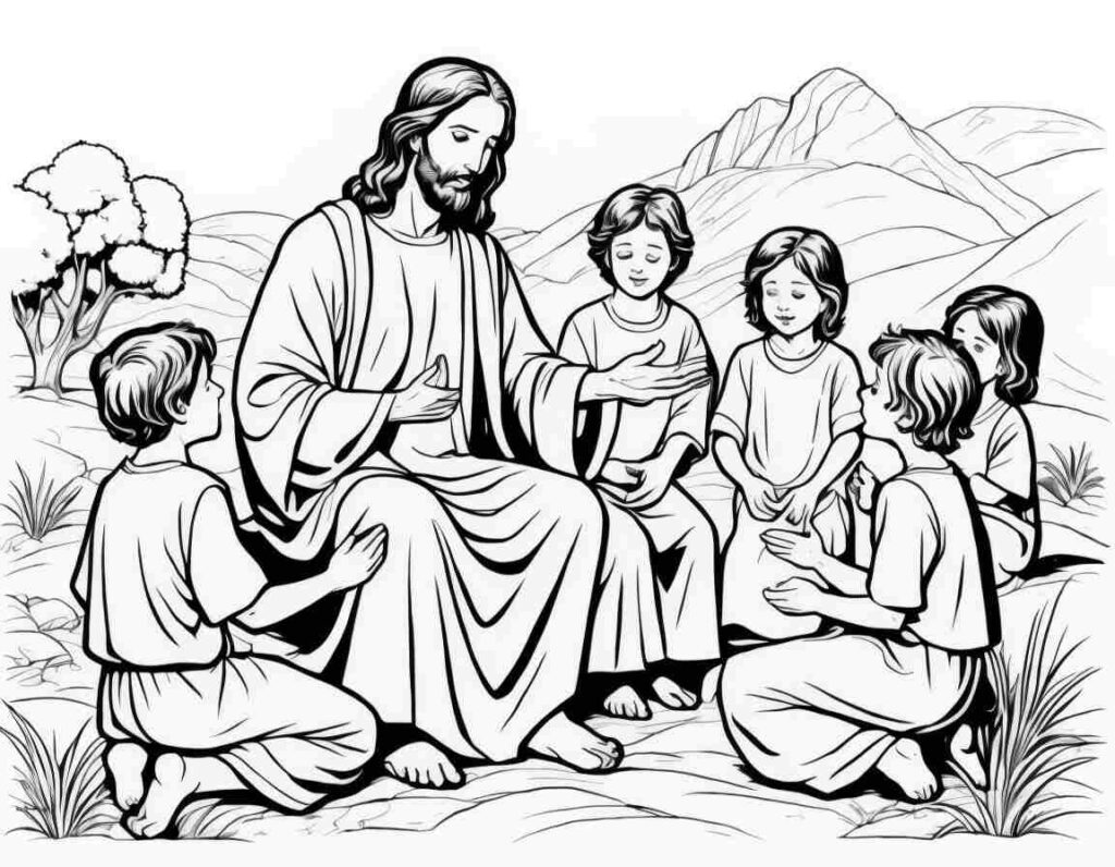 Jesus Guiding Easter Sunday | April 20, 2025 Jesus Guiding Easter Sunday | 40+ 🌅 Easter Sunday Coloring Pages - Free Easter Printable PDF