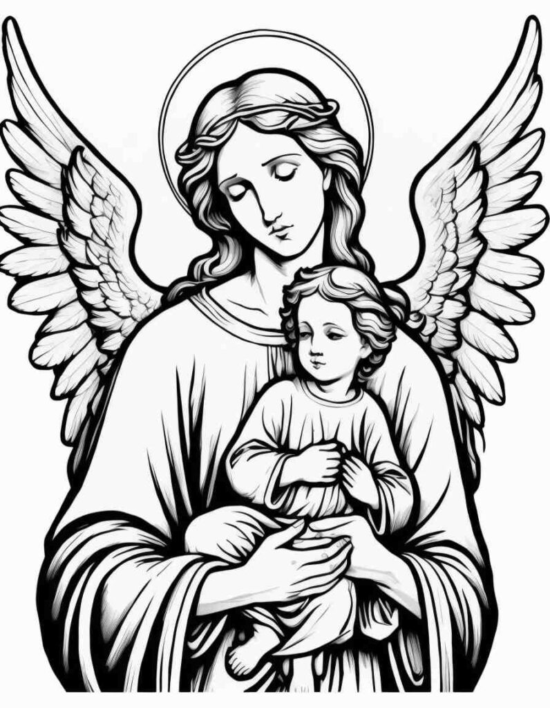 Mother Mary and jesus | April 8, 2025 Mother Mary and jesus | 70+🕊️Jesus Coloring Pages PDF - Jesus Printable PDF