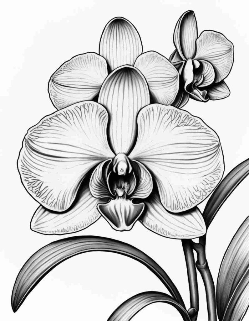 Realistic Flowers Coloring Pages for Adults 1 | April 25, 2025 Realistic Flowers Coloring Pages for Adults 1 | 100+🌼Flower Coloring Pages – Spring Lineart Printable PDF