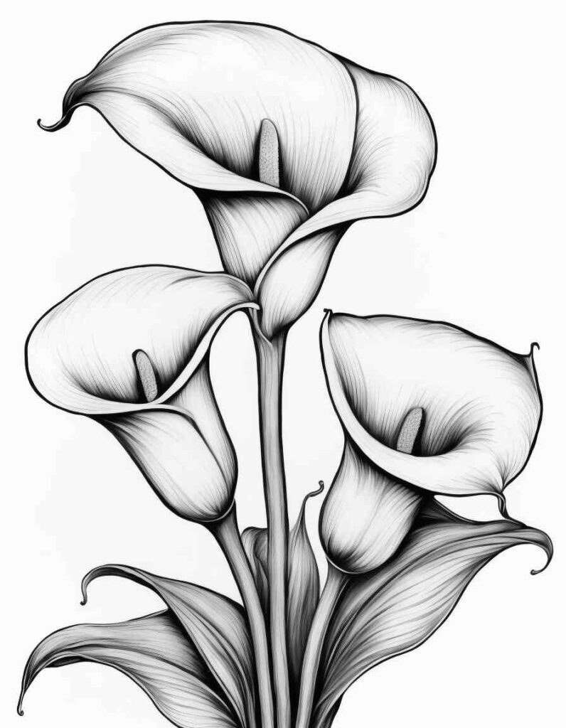 Realistic Flowers Coloring Pages for Adults 2 | April 25, 2025 Realistic Flowers Coloring Pages for Adults 2 | 100+🌼Flower Coloring Pages – Spring Lineart Printable PDF