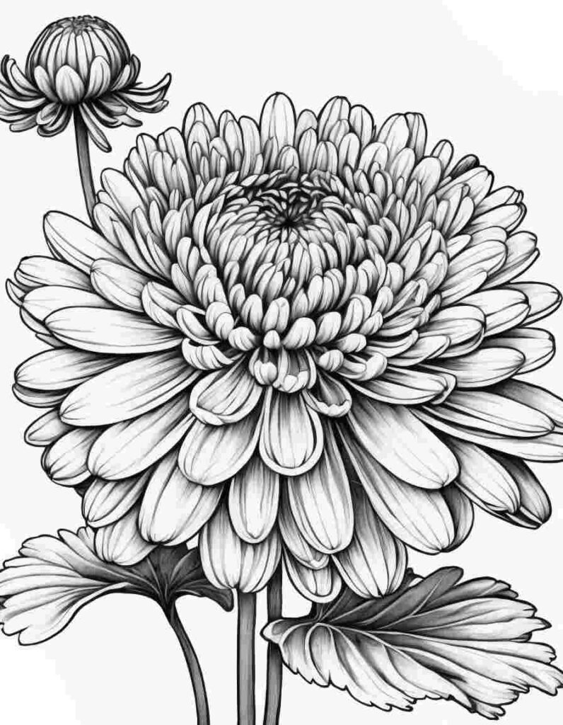 Realistic Flowers Coloring Pages for Adults 4 | April 25, 2025 Realistic Flowers Coloring Pages for Adults 4 | 100+🌼Flower Coloring Pages – Spring Lineart Printable PDF