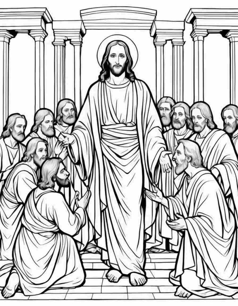 Resurrection of Jesus | April 8, 2025 Resurrection of Jesus | 70+🕊️Jesus Coloring Pages PDF - Jesus Printable PDF