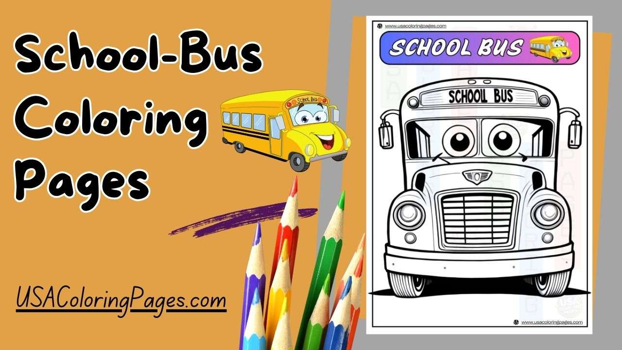 School Bus Coloring Pages | April 1, 2025 School Bus Coloring Pages