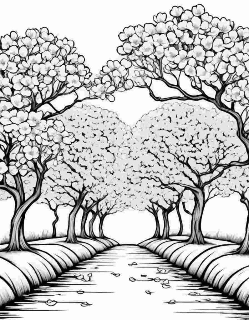 Spring Flowers Coloring Pages 1 | April 25, 2025 Spring Flowers Coloring Pages 1 | 100+🌼Flower Coloring Pages – Spring Lineart Printable PDF