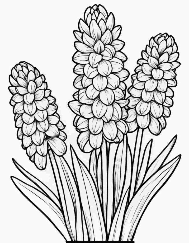 Spring Flowers Coloring Pages 5 | April 25, 2025 Spring Flowers Coloring Pages 5 | 100+🌼Flower Coloring Pages – Spring Lineart Printable PDF
