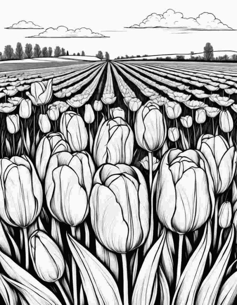 Spring Flowers Coloring Pages | April 25, 2025 Spring Flowers Coloring Pages | 100+🌼Flower Coloring Pages – Spring Lineart Printable PDF